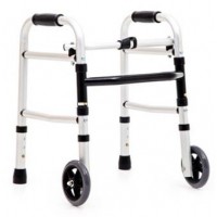 Aluminium Folding Walker – Kiddies with wheels (XS)